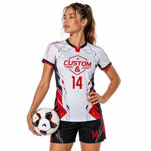 Maillot de football personnalisé OEM, maillot de football par sublimation pour femmes, haute qualité, impression par sublimation personnalisée - Product Image 2
