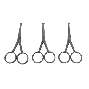 Ciseaux de beauté à lame courbée en acier inoxydable de haute qualité, 3 pièces, pliables, pour droitiers, conception durable pour la manucure et les cheveux - Product Image 2