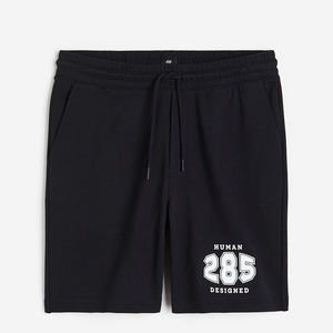 Ropa de Verano Simple de Color Negro con Talla y Logotipo Personalizados - Product Image 2