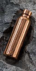 Botella de Agua de Cobre Martillado Hecha a Mano de Primera Calidad, Botella Ayurvédica a Prueba de Fugas de Cobre Puro, Botella Tradicional para la Salud - Product Image 3