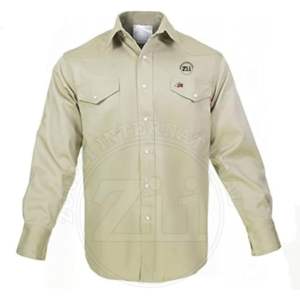 Camisas de Trabajo Resistentes al Fuego FR con Botones de Perla, Personalizadas de Algodón, Suministro de Fábrica, ZUNEZI INTERNATIONAL - Product Image 1