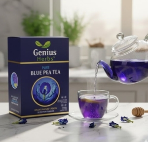 Blue Pea Flower Pyramid Tea Bags Natural Herbal Detox <b>Wellness</b> Antioxidant Bulk Export Packaging Manufacturer - Product Image 4
