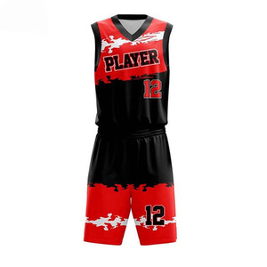 Uniformes de Baloncesto Personalizados para Niños, Sublimados, Último Diseño, Alta Calidad, 100% Poliéster, Sin Mangas, Cuello en V, Juveniles - Product Image 1