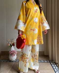 Tenue de Jardin Imprimée Tendance pour Femme – Ensemble 2 Pièces Quotidien – Vêtements Indiens et Pakistanais – Couleurs et Tailles Personnalisables - Product Image 6