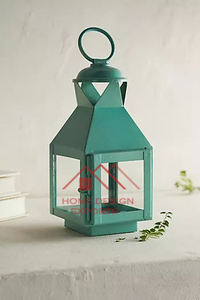 White Enamel Finished Moroccan Candle <b>Lantern</b> <b>Hurricane</b> Handmade Metal Candle Holder - Product Image 5
