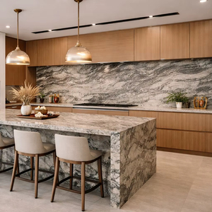 Dalles de granit vert Kuppam indien polies - Design moderne pour salon et salle à manger, utilisation intérieure et extérieure - Product Image 6