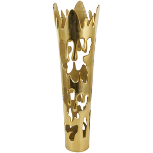 Vase à fleurs en aluminium de luxe, vase décoratif moderne pour le sol, pour salon, chambre, salle à manger, au meilleur prix - Product Image 1
