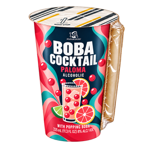Madam Hong Alcoholic Tropical Liquid <b>Boba</b> Cocktail with Popping <b>Boba</b> in <b>Cup</b> 335mL 11.3 Fl Oz - Product Image 5