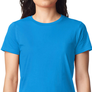 T-shirt Femme Uni à Col Rond et Manches Courtes, 100% Coton Jersey Respirant, Coupe Décontractée, Longueur Standard – Meilleures Ventes 2026 - Product Image 3