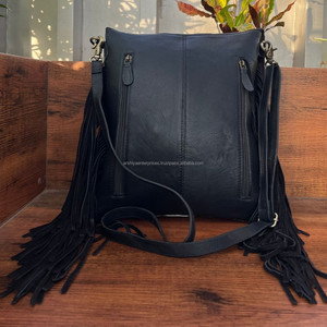 Phương Tây tùy chỉnh tay Dụng cụ Da Túi Xách Túi Messenger Túi dụng cụ bò tóc trên da ví phụ Nữ Túi Da - Product Image 3