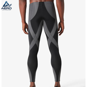 New Arrival Hand Made OEM ODM Service Wholesale Rate Custom Athletic <b>Base</b> <b>Layers</b> - Durable Color-Block Compression Leggings - Product Image 3