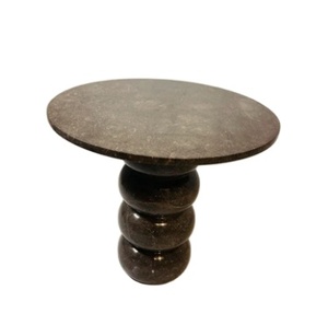 Strata Table Ronde En Marbre Patio Extérieur Jardin Restaurant Commercial Durable Résine Pakistan No.1 - Product Image 1