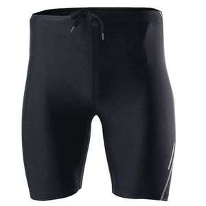 Shorts de sport pour homme, nouvelle collection, en spandex/polyester, respirants, séchage rapide, motif uni, fitness, musculation, entraînement, élastiques, taille mi-haute - Product Image 1