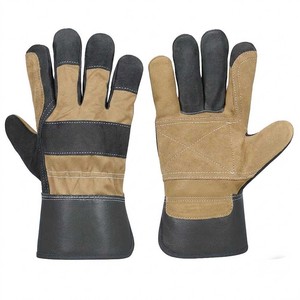 Gants de sécurité en cuir pleine fleur STALWART IMPEX SWI-LSG-024, résistants à l'abrasion, avec manchette droite, épaisseur 11 oz, gants polyvalents - Product Image 2