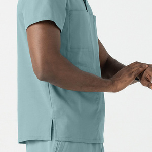 Mens Scrub <b>Tops</b> Custom Printed Healthcare Professional Shirts Export Pakistan OEM Supplier Worldwide Markets - Product Image 5