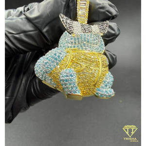 Luxury Hip Hop Character Pendant Lab Grown Diamond Bling Necklace Jewelry Piece For Men Women - Product Image 2
