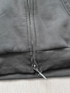 Ensemble sweat à capuche et jogging polaire zippé pour homme Lexical, imprimé chaîne noire, style hip-hop, coupe régulière, pour l'automne - Product Image 5