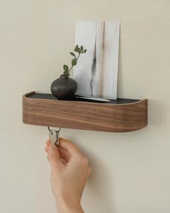 Minimalist <b>Key</b> Hook Design Modern <b>Key</b> Holder Wall Mount with Wooden Shelf <b>Key</b> Rack for Wall as Entryway Organizer - Product Image 4