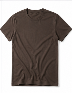 T-shirt pour homme à col rond, personnalisé avec logo imprimé, en coton respirant, manches courtes, pour l'été, décontracté, de haute qualité, en soie - Product Image 1