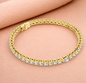 Pulsera de Diamantes Naturales de Varias Formas para Mujer, Plateada, Certificada por IGI, Joyería Fina de Moda para Bodas y Fiestas, Regalo - Product Image 2