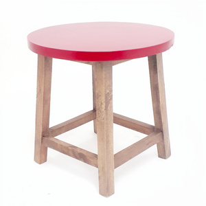 Table d'appoint en bois naturel fini, tabouret, banc contemporain, salon, salle à manger, hôtel, chambre à coucher - Product Image 1