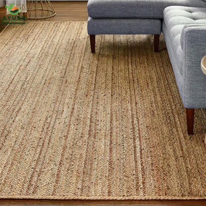 Alfombras personalizadas de yute 100% natural con diseños modernos para sala de estar y dormitorio, hechas en India. - Product Image 1
