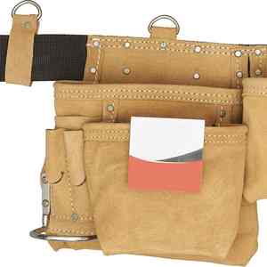 100% Genuine Leather <b>Tool</b> <b>Bag</b> For Sale Heavy Duty Solid Color Customized Logo Factory Wholesale Price - Product Image 3