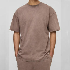 Men Sports Oversize Heavy Cotton Washed <b>T</b> Shirt and Shorts Set Cotton Jersey Summer Short Set for Men - Product Image 1