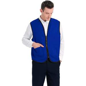 Chaleco Reversible Unisex 2025, uniforme de supermercado, chaleco con cremallera para voluntarios, ropa exterior hecha de poliéster, Chaleco de punto para hombre - Product Image 2