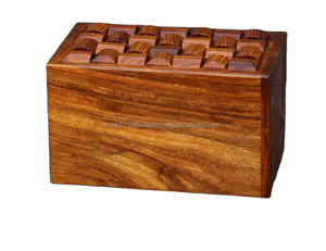 Urnas de Cremación de Madera Estilo Americano Personalizadas para Artículos Funerarios, Pulido de la Mejor Calidad, India - Product Image 4