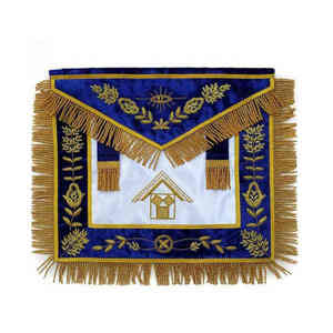Mandil Masónico de Pastoralor Mayor de la Logia Azul con Bordado a Mano, Regalia Masónica - Product Image 2