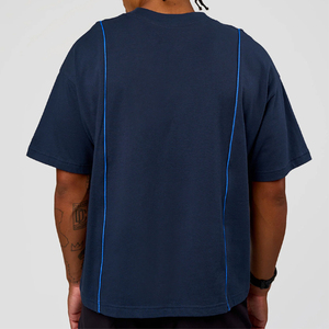 T-shirts personnalisés 100 % coton, longs, tricotés, surdimensionnés, respirants, anti-plis, pour hommes et femmes, impression numérique - Product Image 2