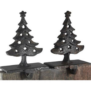 Support de chaussettes de Noël en forme d'arbre en aluminium moulé pour une utilisation décorative suspendue, support de chaussettes de Noël pour cheminée - Product Image 3
