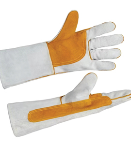Durable Heatproof Anti-smash MIG TIG Welding <b>Gloves</b> Full Thumb Cowhide Fleece Lined Reinforced Extra Strength Comfortable Fit - Product Image 3
