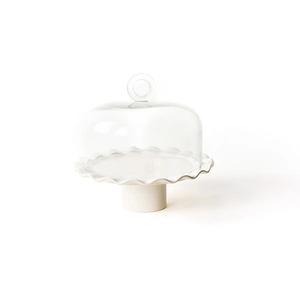 Round Ceramic Cake Stand White Dishwasher Safe 1 Piece - Product Image 4