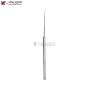 Instrumentos Quirúrgicos de Otología de Acero Inoxidable: Aguja Curva S Dull de Precisión para Microcirugía ENT, Marca House Rosen - Product Image 4