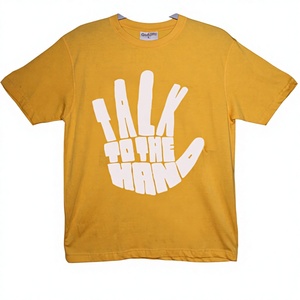T-shirt indien col ras du cou pour hommes, vêtement écologique et durable, teint, vente directe, 2020 - Product Image 1
