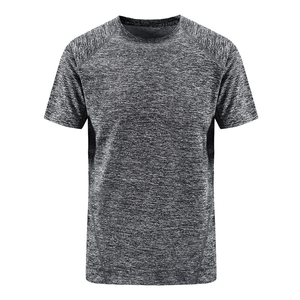 mens burgundy <b>maroon</b> heather raglan sleeve athletic athletic fit short sleeve tshirt workout gym tee <b>top</b> - Product Image 3