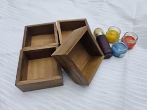 Cuenco de Madera Rústico Hecho a Mano para Velas |   Contenedor Decorativo para Velas de Lujo - Product Image 6