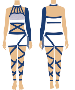 Ropa de Gimnasia de Lujo con Degradado Brillante para Niñas, Leotardo con Pedrería AB para Competencia - Product Image 5