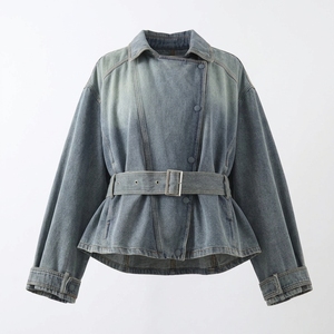 Chaqueta de Mezclilla para Mujer, de Alta Calidad, de Algodón, de Secado Rápido, Talla Grande, Impermeable, Informal, para Otoño e Invierno, con Botones, Talla Grande - Product Image 5