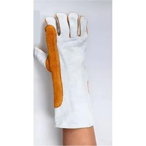 <b>TIG</b> <b>Welding</b> <b>Gloves</b> with Keystone Thumb Cowhide Cuff XL Goatskin Leather-Safety Canvas <b>Gloves</b> for Working - Product Image 4