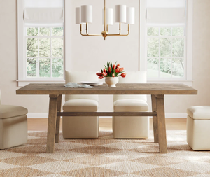 Venta Directa de Fábrica, Juego de Comedor de Lujo de 6 Plazas en Madera de Mango con Sillas Beige, Diseño Moderno para Hoteles y Villas - Product Image 2