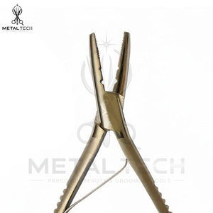 Pinzas para Remover Extensiones de Cabello, Chapadas en Oro, con Mordazas Dentadas, Herramienta para Destruir Anillos Micro, Accesorios para Extensiones de Salón - Product Image 5