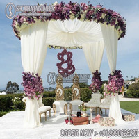 Mandap de mariage extérieur classique, durable, en plastique renforcé de fibres, luxueux, simple, moderne, toutes couleurs, avec emballage personnalisé Shobha