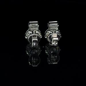 AMBER JEWELS IGI Certified Lab Grown Diamond <b>Earrings</b> 18KT Solid Gold Brilliant Cut Model 186 Fully Sparkling Unisex Luxury Fine - Product Image 3