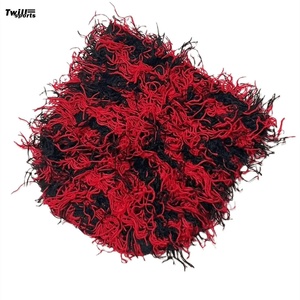 Bonnet en tricot duveteux bonnet crâne épais chaud hiver logo personnalisé bonnet pour unisexe - Product Image 4