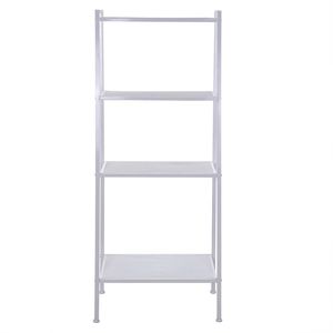 Libreria Multifunzionale a 4 Ripiani a Forma di Scala in Avorio RT, Supporto per Piante e Fiori, Scaffale per Libri - Product Image 4