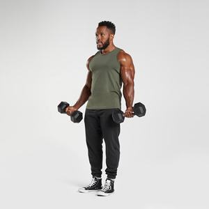Débardeurs en coton décontractés et sexy pour hommes, personnalisables, respirants, à séchage rapide, pour la musculation, tricotés, vente en gros - Product Image 3