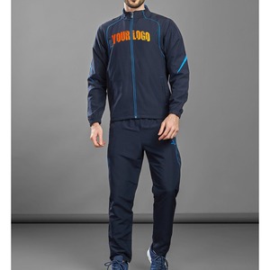 Custom Logo <b>Men's</b> Polyester Windbreaker Tracksuit Set Casual Sportswear Water Resistant <b>Jacket</b> and Pants - Product Image 4